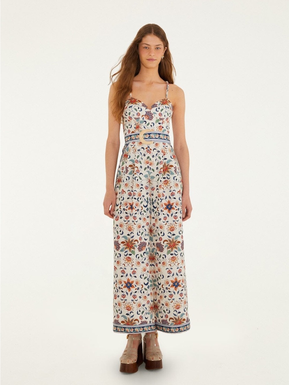 Farm Rio Floral Delhi Tapestry Jumpsuit